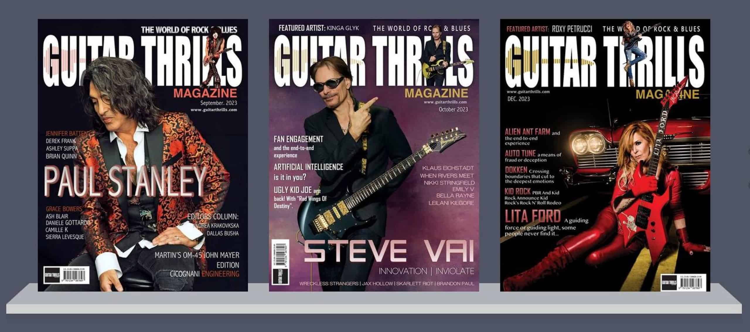 Guitar Thrills Magazine - Covers